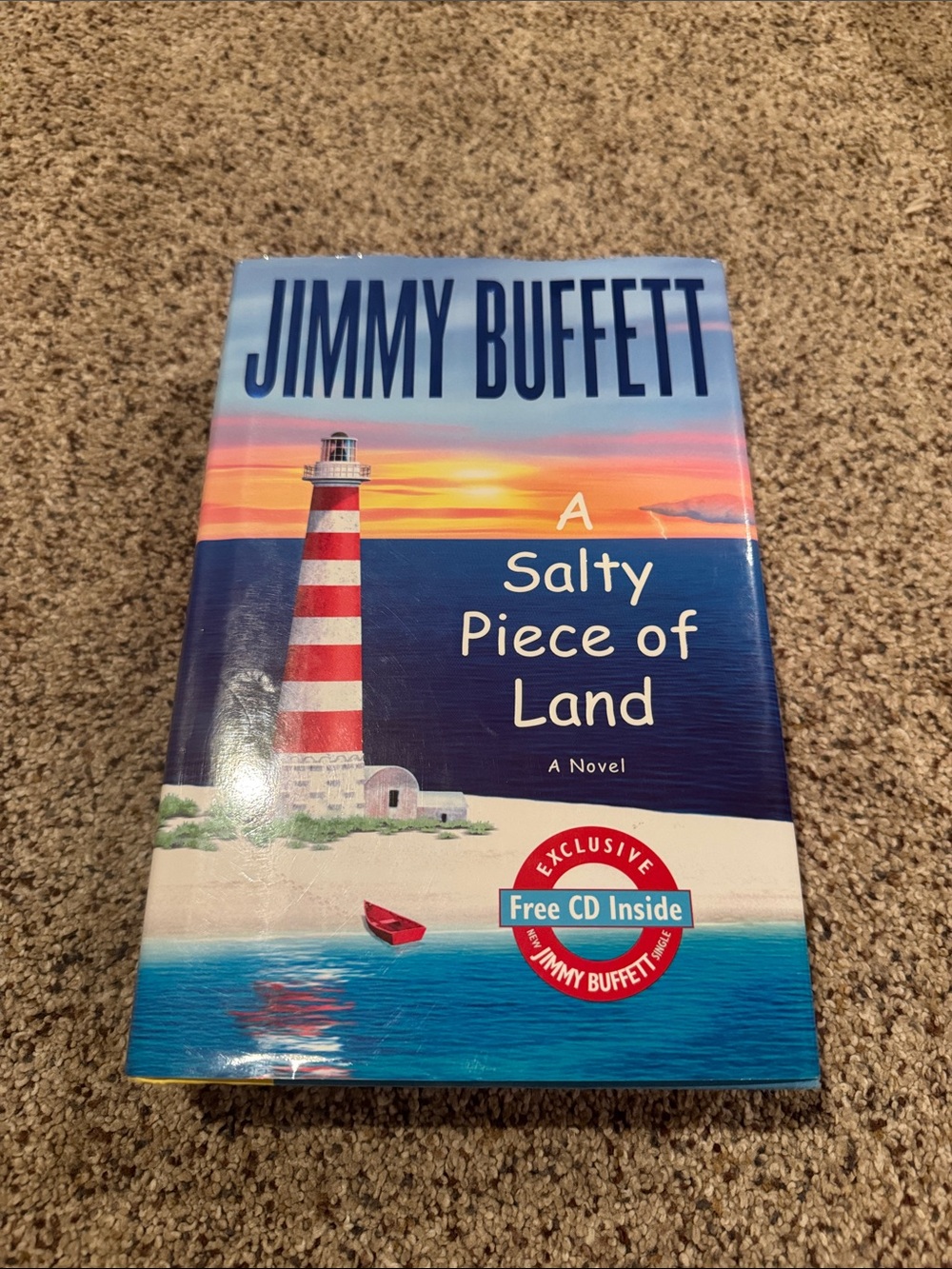 Jimmy Buffett - A Salty Piece of Land with CD (Blue Coastal Cover)
